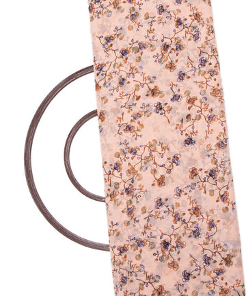 Floral Print Pink Color Printed Georgette Fabric